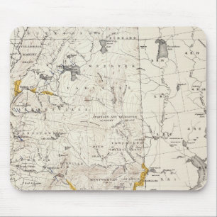 Topographic and Glacial Map of New Hampshire 3 Mouse Pad