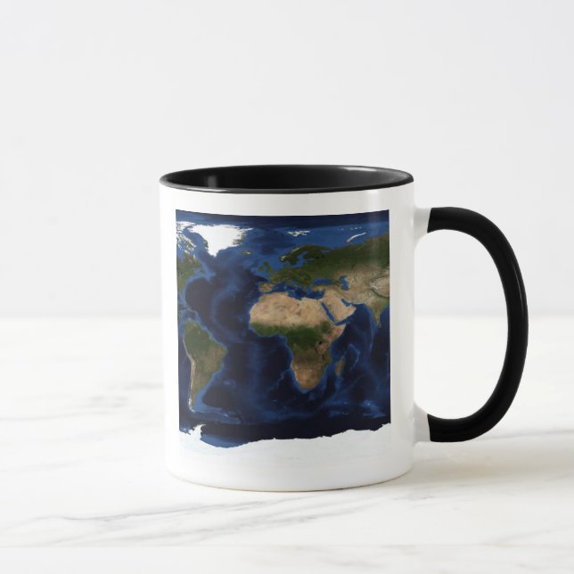 Topographic & bathymetric shading of full earth mug (Right)