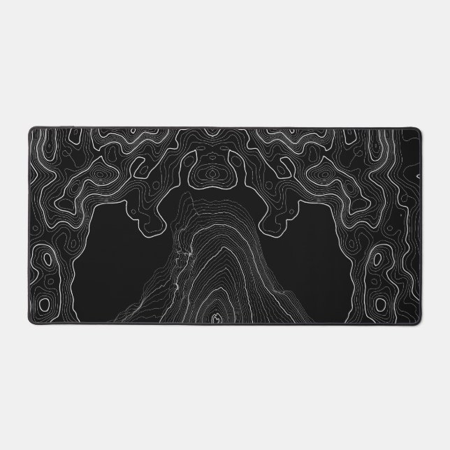  topographic contour gaming mouse pad large extend (Front)