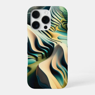 Topographic Currents iPhone 16 Pro Case