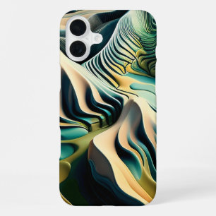 Topographic Currents iPhone 16 Plus Case