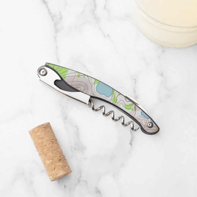 Topographic Map Corkscrew (Front)