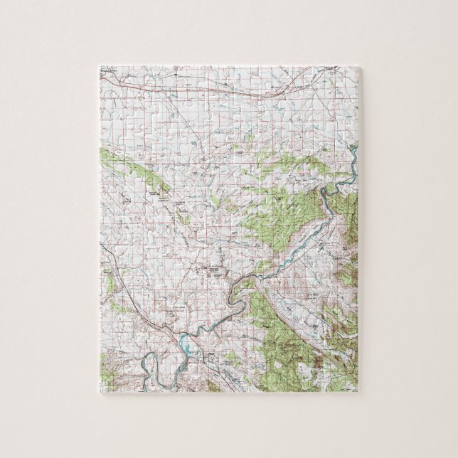 Topographic Map Jigsaw Puzzle (Vertical)