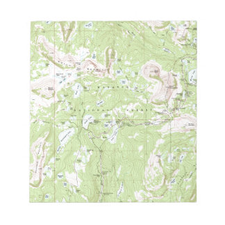Topographic Map Notepad
