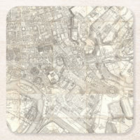 Topographic Map of Ancient Rome, Italy