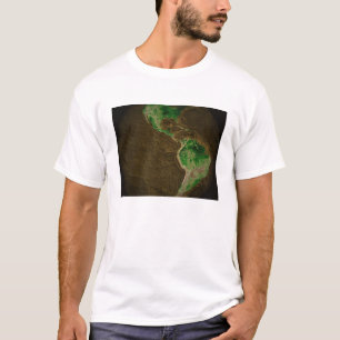 Topographic Map of Earth T-Shirt