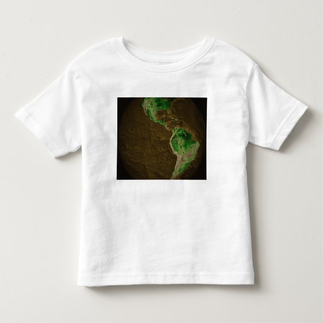 Topographic Map of Earth Toddler T-Shirt (Front)