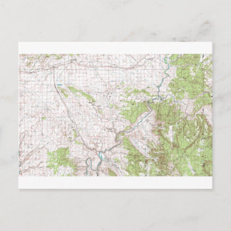 Topographic Map Postcard