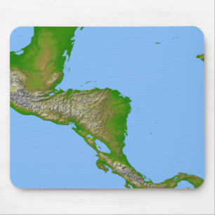 Topographic view of Central America Mouse Pad