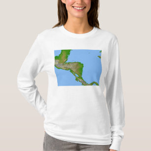 Topographic view of Central America T-Shirt