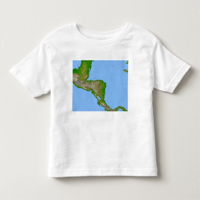 Topographic view of Central America Toddler T-Shirt (Front)