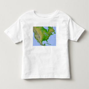 Topographic view of North America Toddler T-Shirt