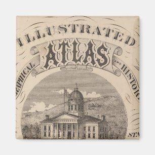 Topographical atlas magnet