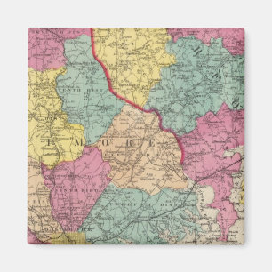 Topographical atlas of Maryland counties 3 Magnet
