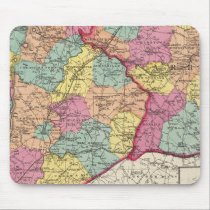 Topographical atlas of Maryland counties 5 Mouse Pad