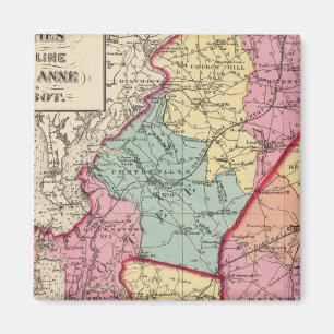 Topographical atlas of Maryland counties Magnet