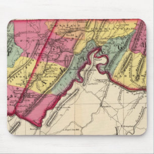 Topographical atlas of Maryland counties Mouse Pad