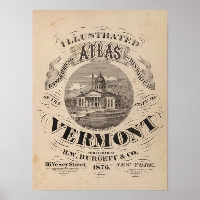 Topographical atlas poster (Front)