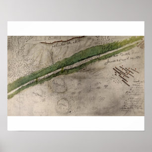 Topographical chart of the battlefield of the Litt