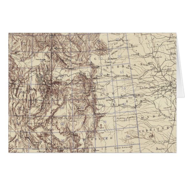 Topographical Map of Mississippi River (Front Horizontal)