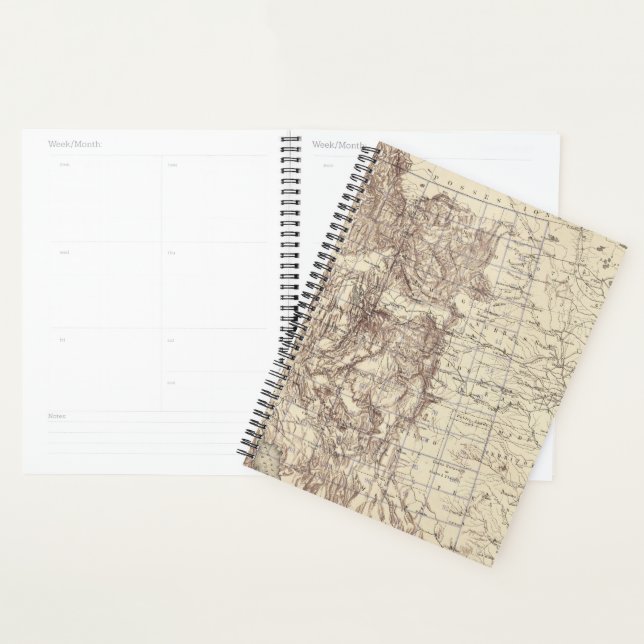 Topographical Map of Mississippi River Planner (Display)