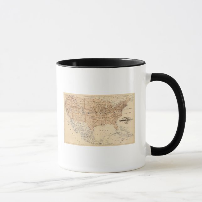 Topographical Map of the United States Mug (Right)