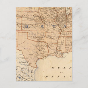 Topographical Map of the United States Postcard