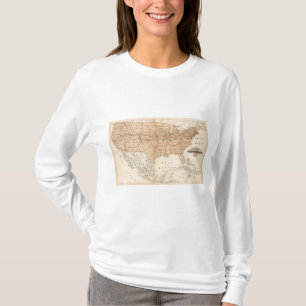 Topographical Map of the United States T-Shirt