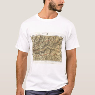 Topographical Map of The Yosemite Valley T-Shirt