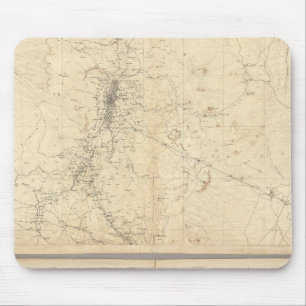 Topographical Map of Washoe Mining Region Mouse Pad