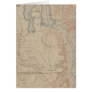 Topography Map, Yellowstone National Part, Wyoming