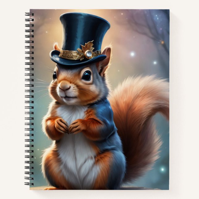 Topper Squirrel  Notebook (Front)