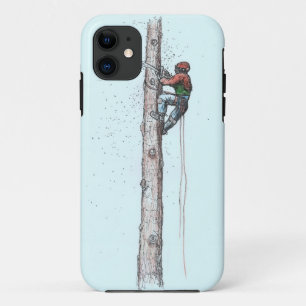 Topping out Arborist Tree Surgeon iPhone 11 Case