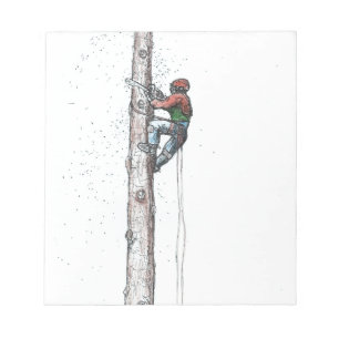 Topping out Arborist Tree Surgeon Notepad