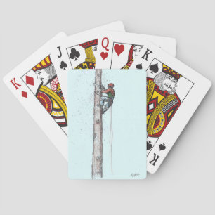 Topping out Arborist Tree Surgeon Playing Cards
