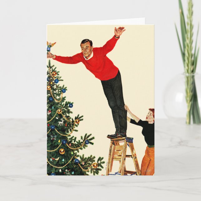 Topping the Tree Holiday Card (Front)