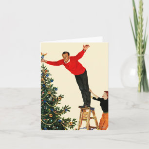 Topping the Tree Holiday Card
