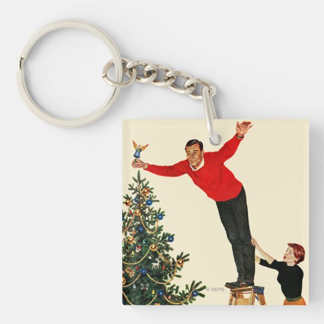 Topping the Tree Key Ring (Front)