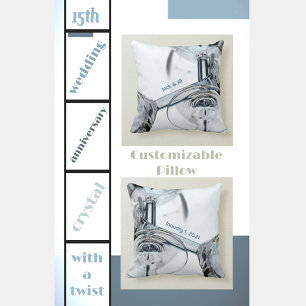 Toppled Crystal Wine Goblets Cushion