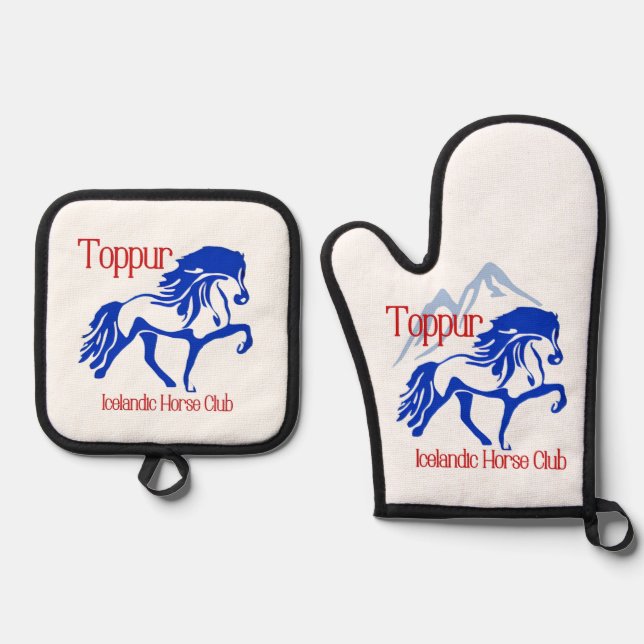 Toppur  oven mitt & pot holder set (Front)