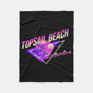Topsail Beach, Nc Summertime Surfing Destinations Fleece Blanket