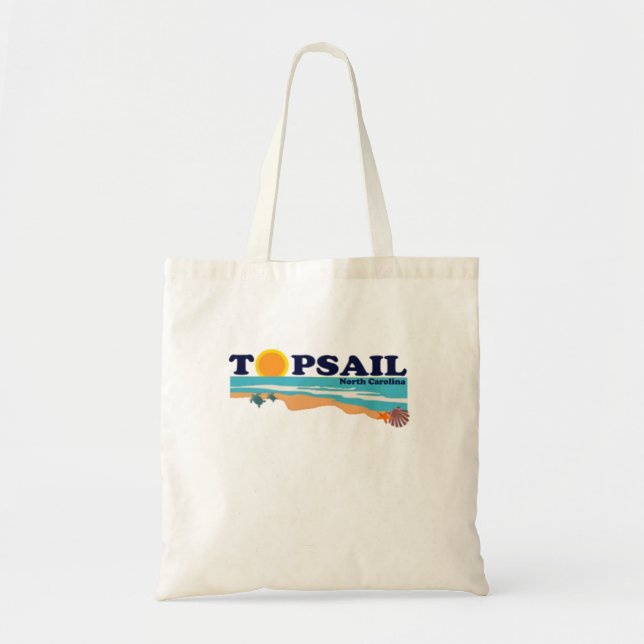 Topsail Beach. Tote Bag (Front)