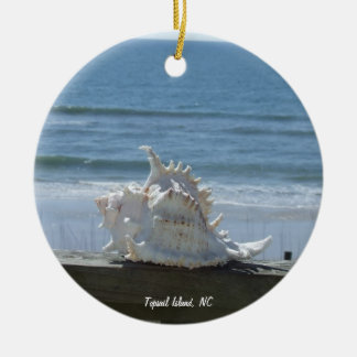 Topsail Island, NC Ceramic Tree Decoration