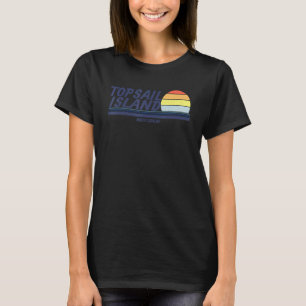 Topsail Island Nc Summertime Vacationing Sunrise O T-Shirt