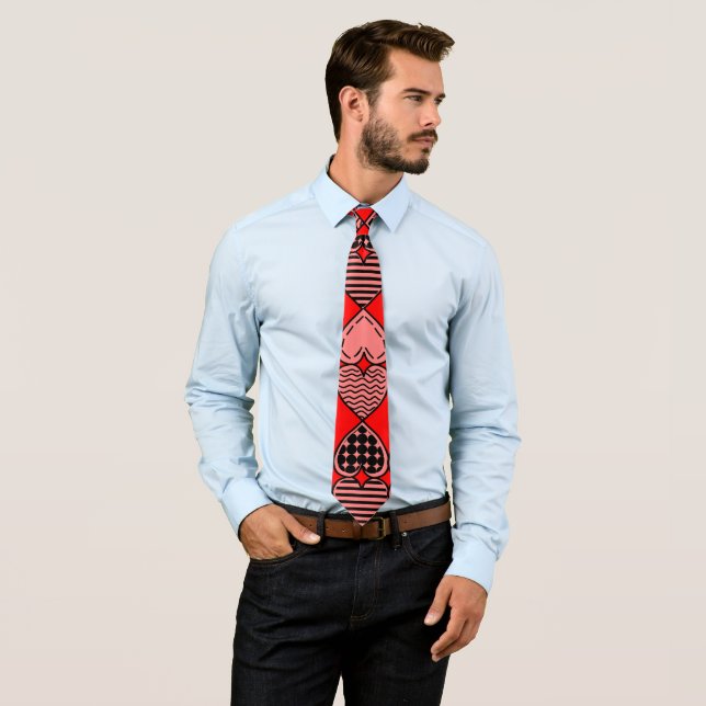 Topsy Turvy Hearts Tie (In Situ)