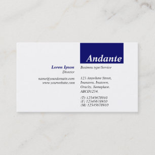 TopTag v3 - Deep Navy Business Card