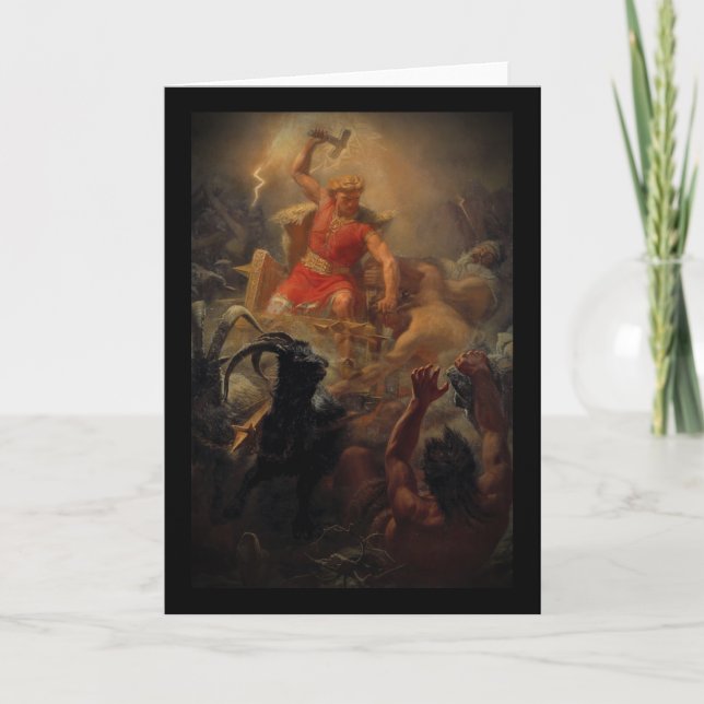 Tor Battles the Giants Card (Front)