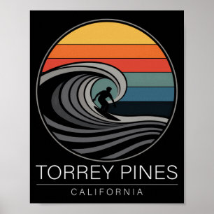 Tor nes Beach California Surfboarder Men Women Poster
