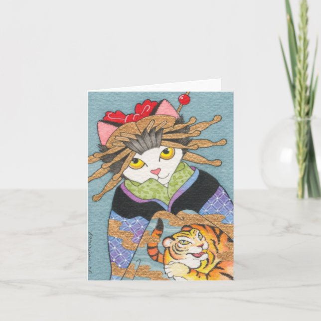 Tora Oiran Notecard (Front)
