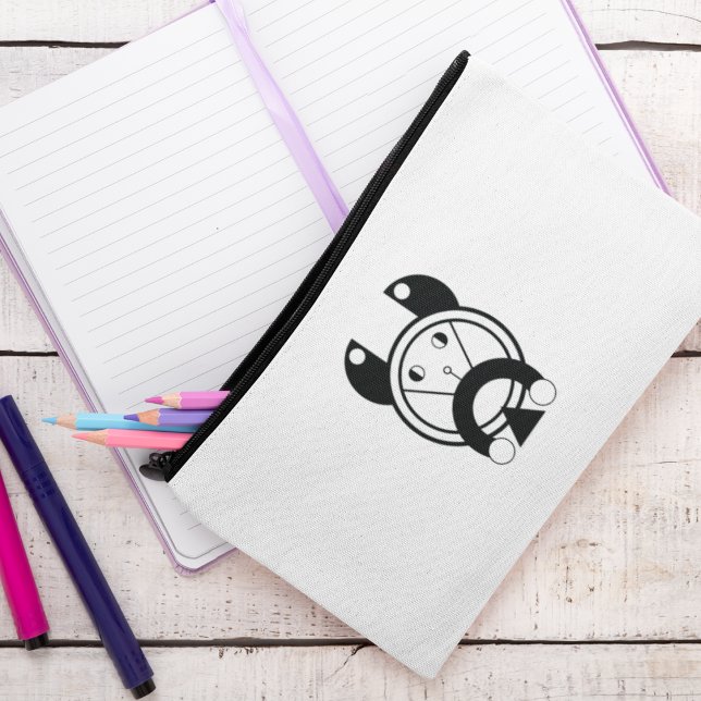 Tora Tiger Geometric Zodiac Accessory Pouch (Carry your essentials with zodiac style)